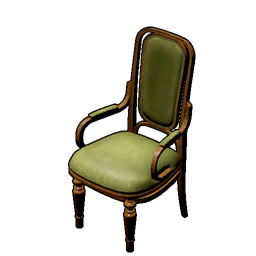 Antique Green Wooden Chair