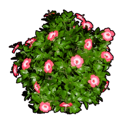 Arbusto Artificial com Flores A