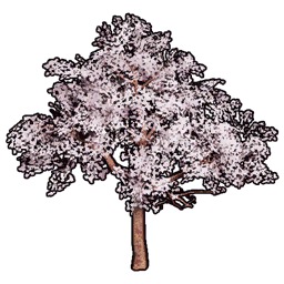 Arbre décoratif cerisier B