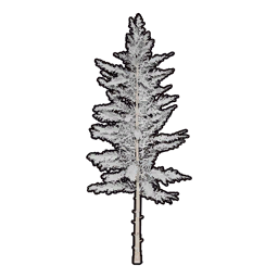 Árvore Artificial Coberta de Neve B
