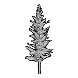 Árvore Artificial Coberta de Neve C