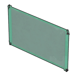 Diagonale Glaswand